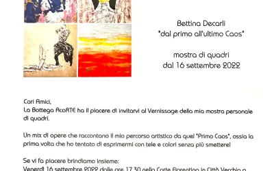 “Dal primo all’ultimo Caos” di Bettina Decarli
