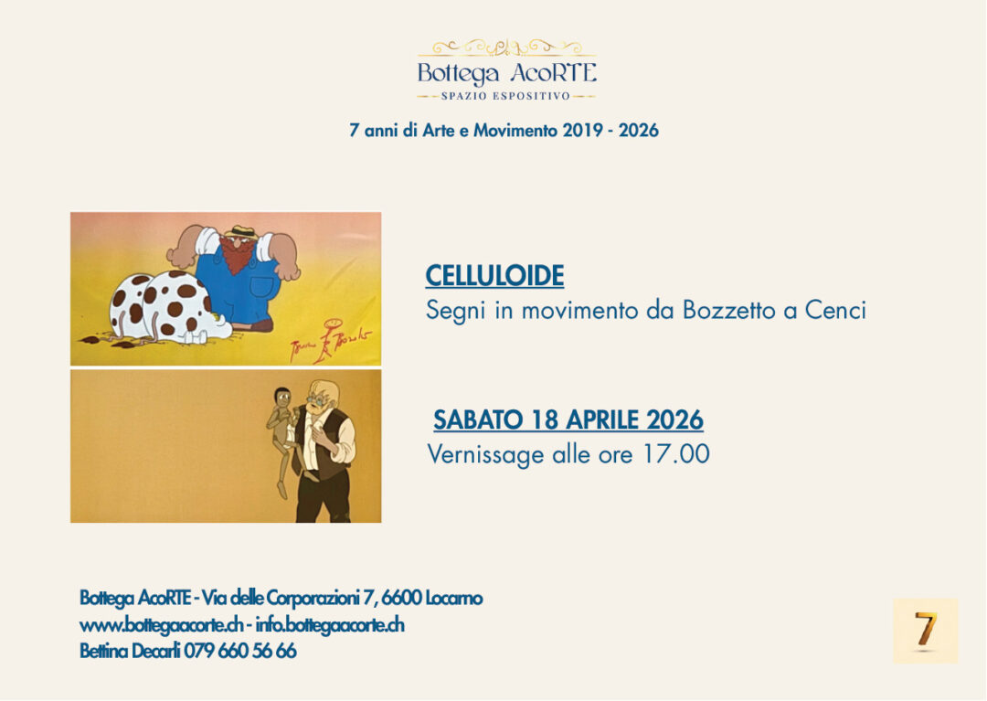 CELLULOIDE – Segni in movimento da Bozzetto a Cenci