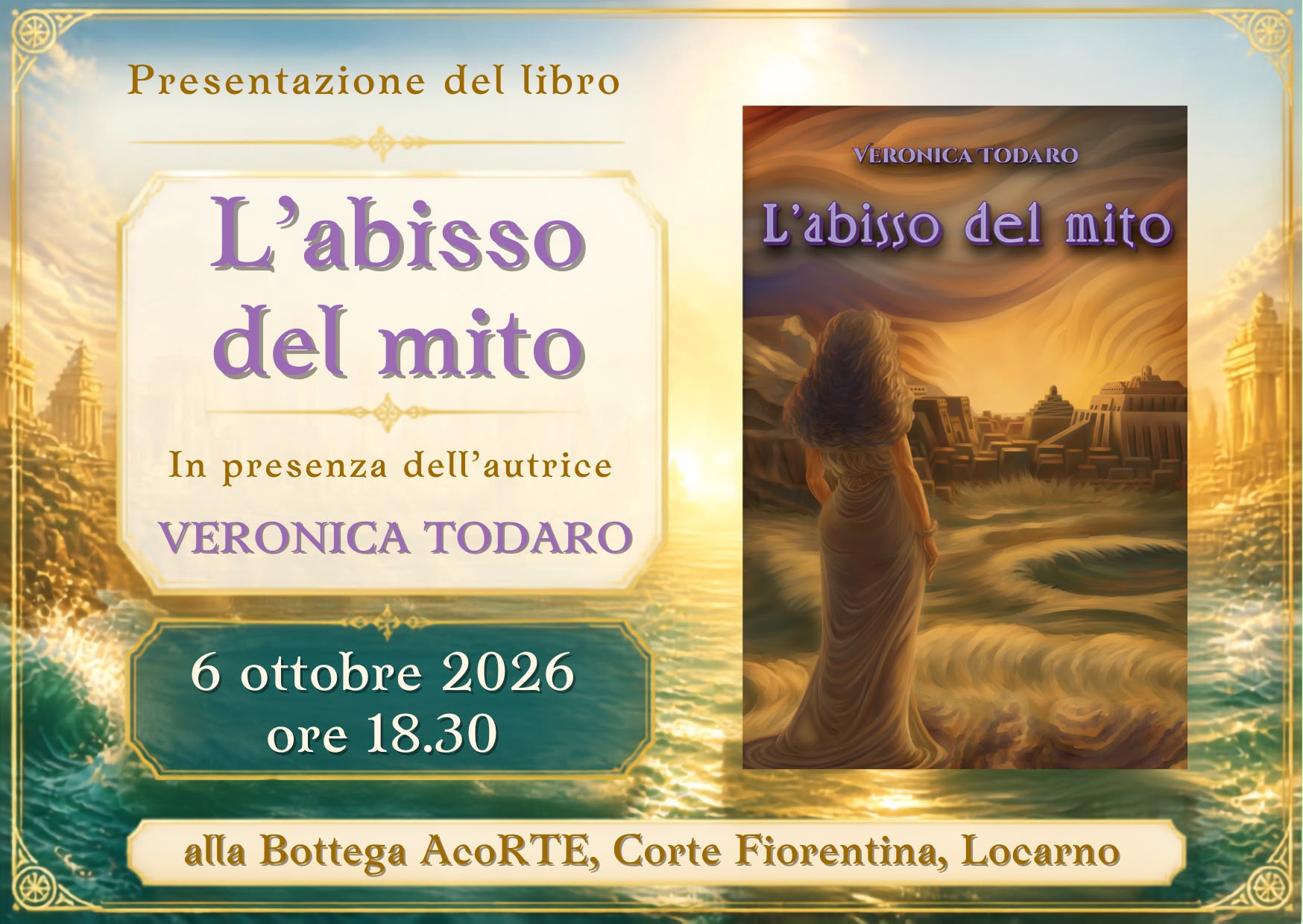 L'abisso del mito - Todaro - Presentazione Libro - Locarno 2026